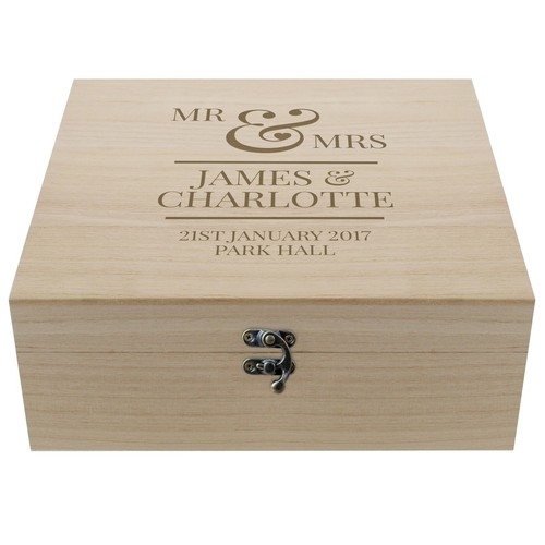 Personalised wooden mrs - mr,