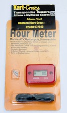 Kart Engine Hour Meter Timer - Red Rotax Honda X30 MX Motocross