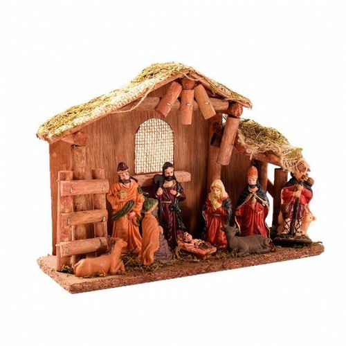 Nativity set with stable - nativity,