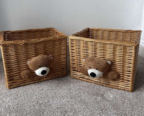 Set wicker teddy bear - teddy,