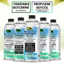 Vegetable Glycerine Propylene Glycol Mix EP/USP FOOD COSMETIC GRADE KOSHER VG PG