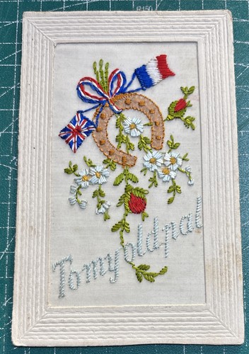 Ww1 silk postcard - ww1,