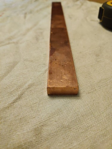 Flat copper bar 3mm - bar, 25mm