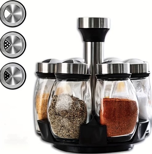 Piece rotating spice rack - rotating,