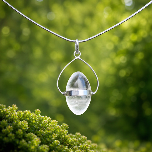 Quartz shiva lingam - quartz,