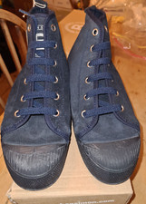 BENSIMON Navy suede hi-top