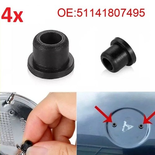Bonnet boot grommets badge - 4x,