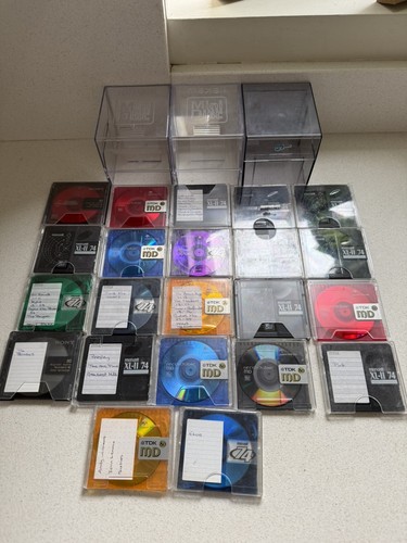 Recordable minidiscs with - 22,