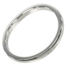 CARTIER Ballerina curve Ring Pt950Platinum #8.0(US Size) 3.6g mens