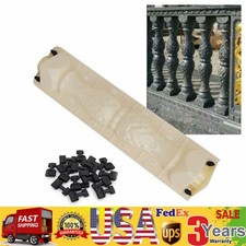 2Pcs 60cm Handrail Balustrade Mould Railing Mold Concrete Plaster Cement Casting