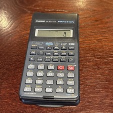Casio fx-82 SUPER FRACTION Scientific Calculator - Black - With Cover Case