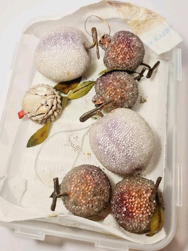 Set vintage faux fruit - set,