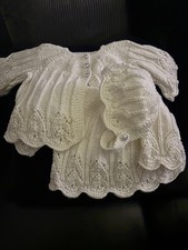Hand Knitted White Sparkle