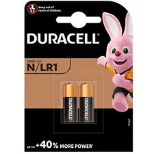 2 DURACELL N Batteries  LR1