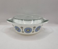 Vintage pyrex blue iris - vintage,