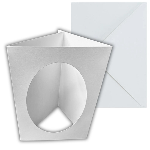 White oval aperture - 10, x