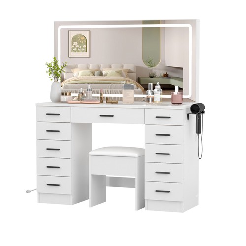 Dressing table and stool set - dressing,