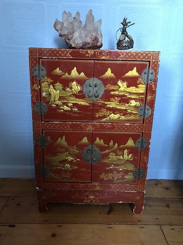 Vintage lacquer chinoiserie - vintage,