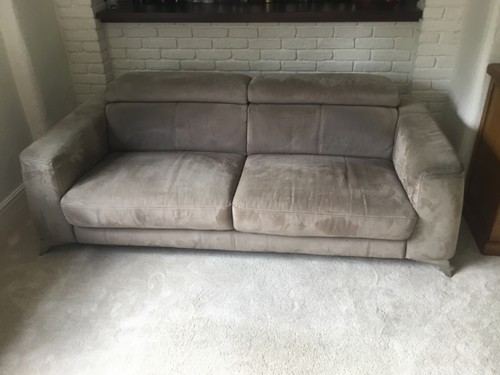 Three seater sofa faux - seater,