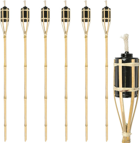 Bamboo garden fire torches - bamboo,