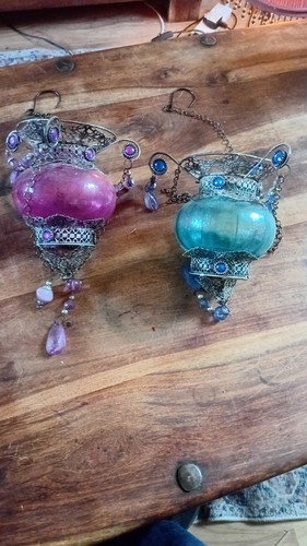 Pair hanging glass - pair,