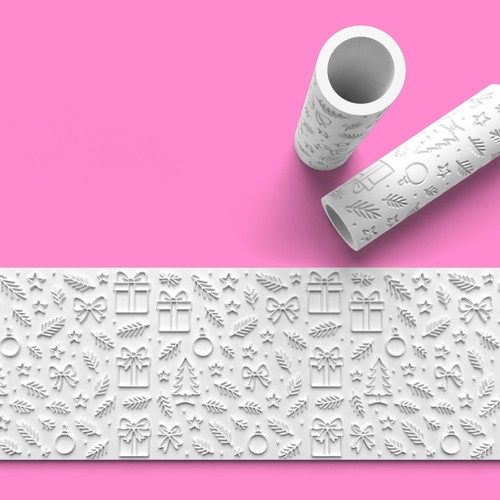 Christmas textured roller - christmas,