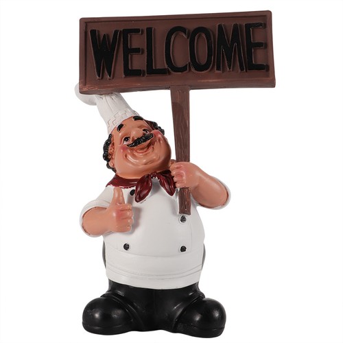 Resin chef figures - chef, ornament
