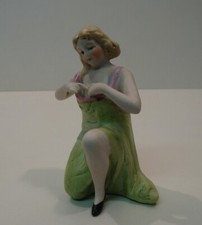 Figurine Bathing Beauty Sexy Art Deco-German Style Art Nouveau Style Porcelain B