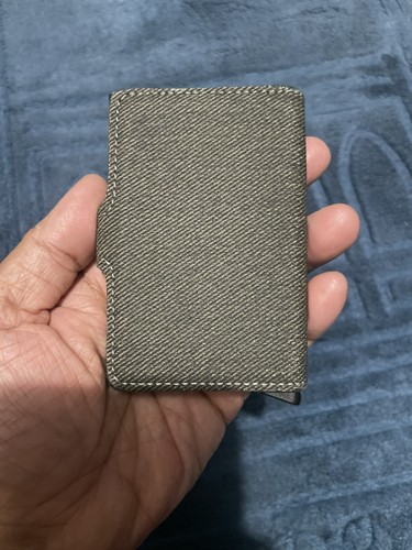 Mini wallet green canvas - mini,