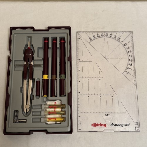 Rotring drawing set - drawing,