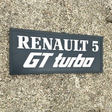 RENAULT 5 GT TURBO BADGE EMBLEM LED ILLUMINATED LIGHT UP GARAGE SIGN gordini
