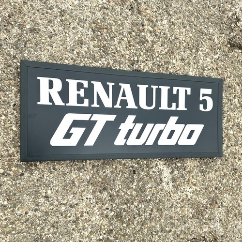 Renault turbo badge - gt,