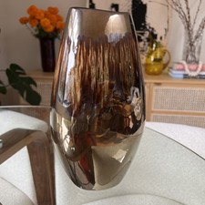 Poole Pottery England Drip Glaze Vase • 10″ Tall • Mid-Century Modern Studio Art