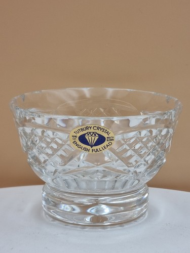 Tutbury crystal footed bowl - footed,
