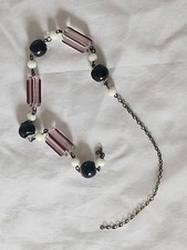 Old glass beads on chain