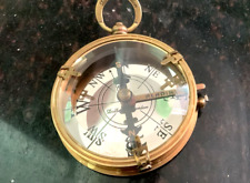 Dollond London Antique Navigational Lens Watch Style Brass Compass