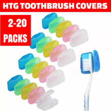 2 - 20 Toothbrush Head Covers Portable Travel Camping Holder Brush Cap Case Sets