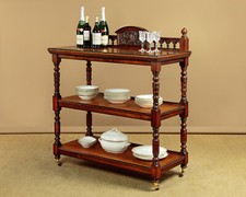 Antique Aesthetic Movement Walnut Buffet or Dumb Waiter c.1880