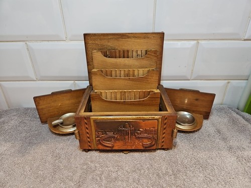 Vintage italian inlaid wood - inlaid,