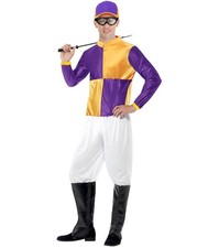 Mens Jockey Costume Horse