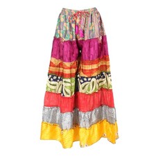 Upcycled Sari Wide Leg Palazzo