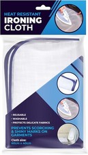IRONING CLOTH MESH PRESS CLOTHES HEAT-RESISTANT PROTECTOR COVER MAT 60CM X 40CM