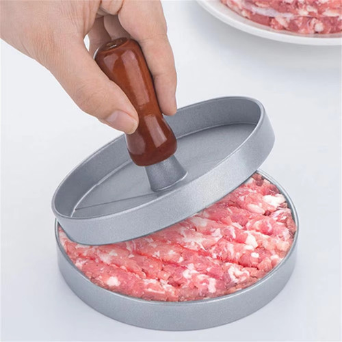 Burger press round stainless - press,