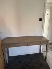 Cotswold company smoked oak dressing table with drawer, good condition