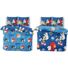 Sonic The Hedgehog Official Team Design Double Rotary Duvet Set Reversible