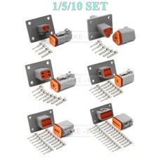Deutsch DT Series 2/3/4/6/8/12 Pin/Way Flange Mount Male Female Connector Kit