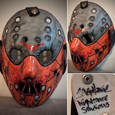 Nightmare Studios 13 SIGNED Custom Hannibal Lecter Jason Voorhees Mask Cosplay