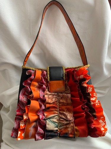 Ruffle bag with japanese - ruffle,