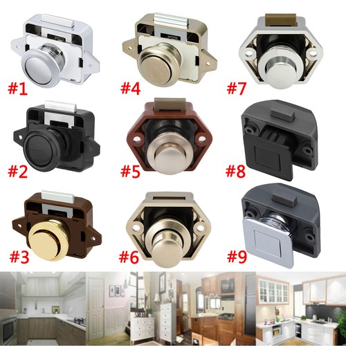 Push button catch lock - push, rv