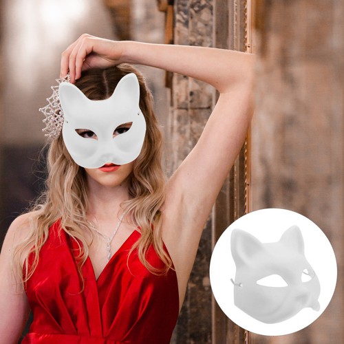 8pcs white diy - diy, masks